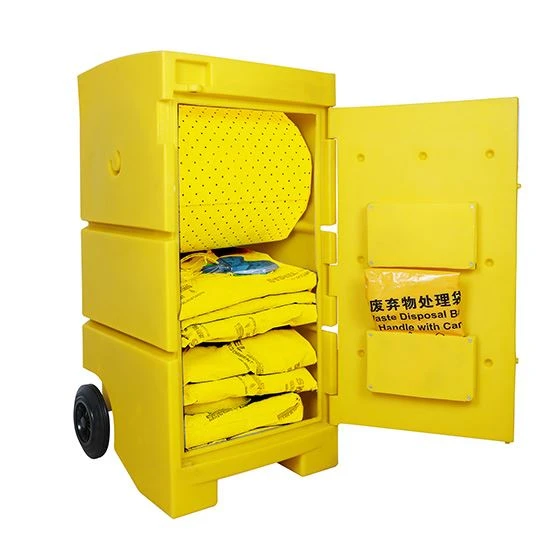 SYK321Y Polyethylene Spill Emergency Handling Cart And Set
