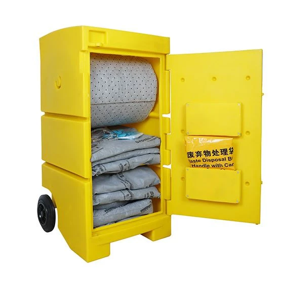 SYK320Y Polyethylene Spill Emergency Handling Cart And Set
