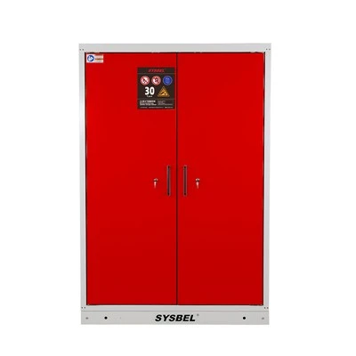 ES 14470-2 30-Protección mínima contra incendios-Gabinete de almacenamiento de cilindros de gas resistente para 4 cilindros