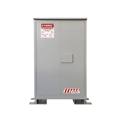 Gabinete de seguridad para líquidos inflamables para exteriores - Almacenamiento resistente a la intemperie de 45 galones|SYSBEL WA510024